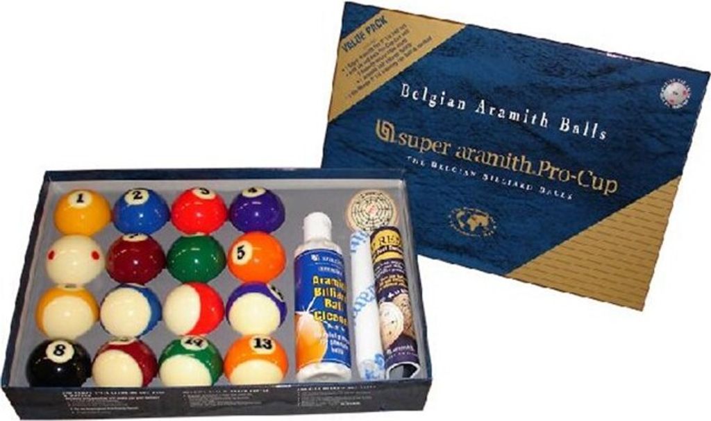 Pool Billard-Kugelsatz 57,2 Aramith Super Pro Value Pack