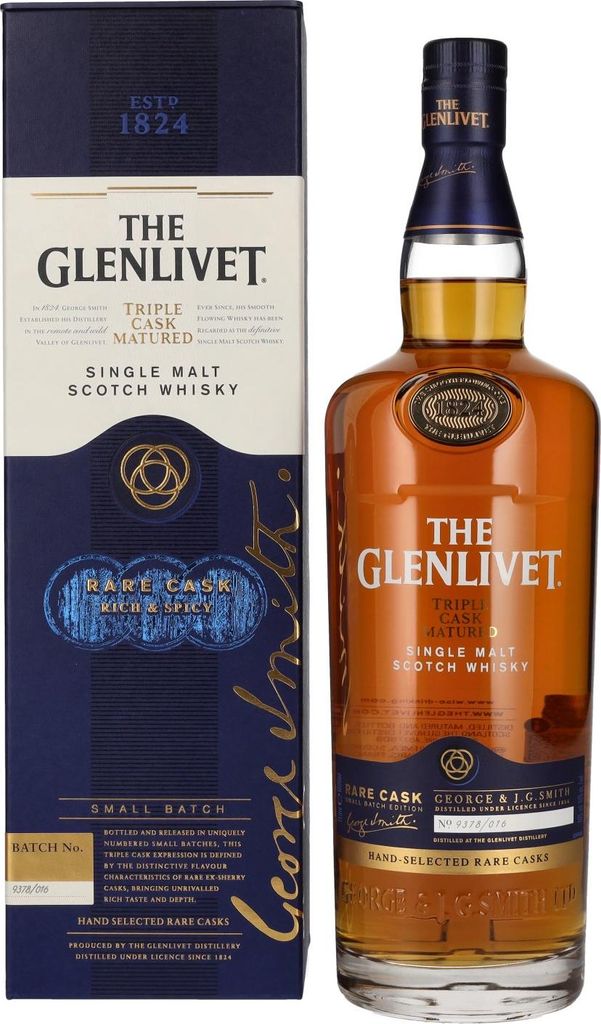 The Glenlivet RARE CASK Small Batch No. 9378/016 40% Vol. 1l in Geschenkbox