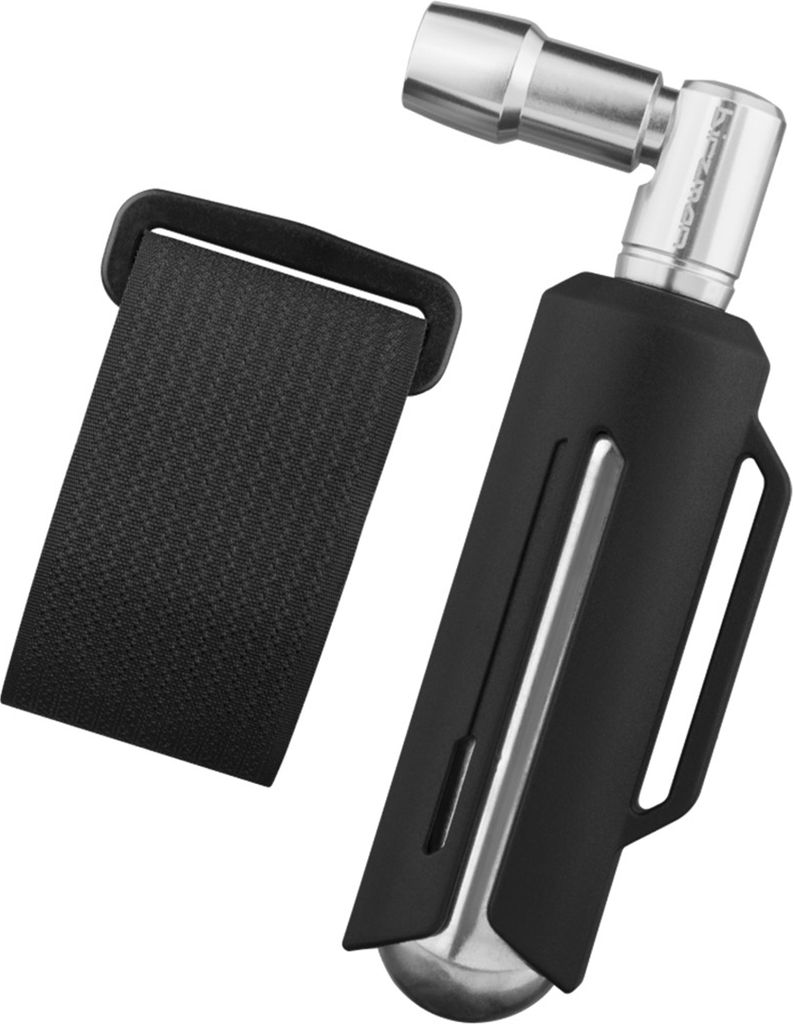 CO2-Set E-Grip Turn Grau mit 16g CO2-Patrone, Aluminium-Ventilkopf 42x23x14mm
