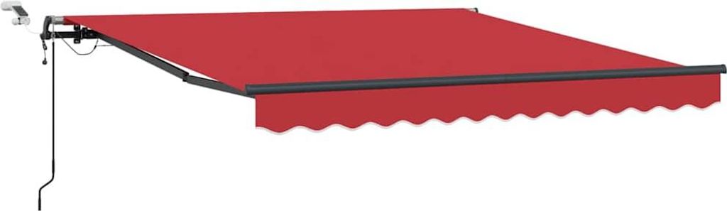 vidaXL Markisenstoff mit Rot 350 x 250 cm Polyester