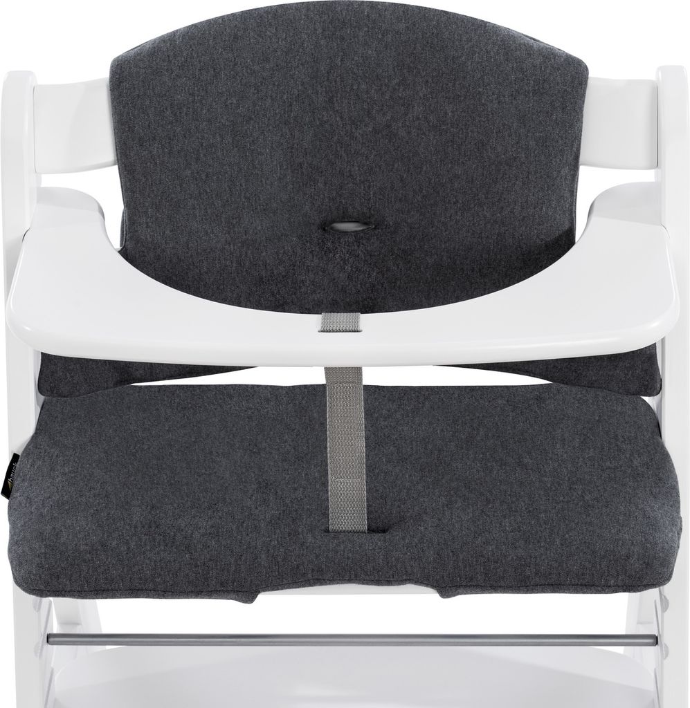 hauck Hochstuhl Kissen Select Jersey Charcoal