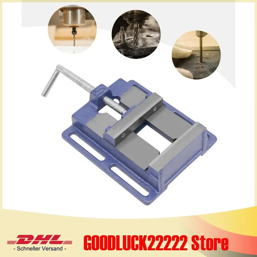 Étau machine rectangulaire pour perceuse d'établi - Construction robuste - 5