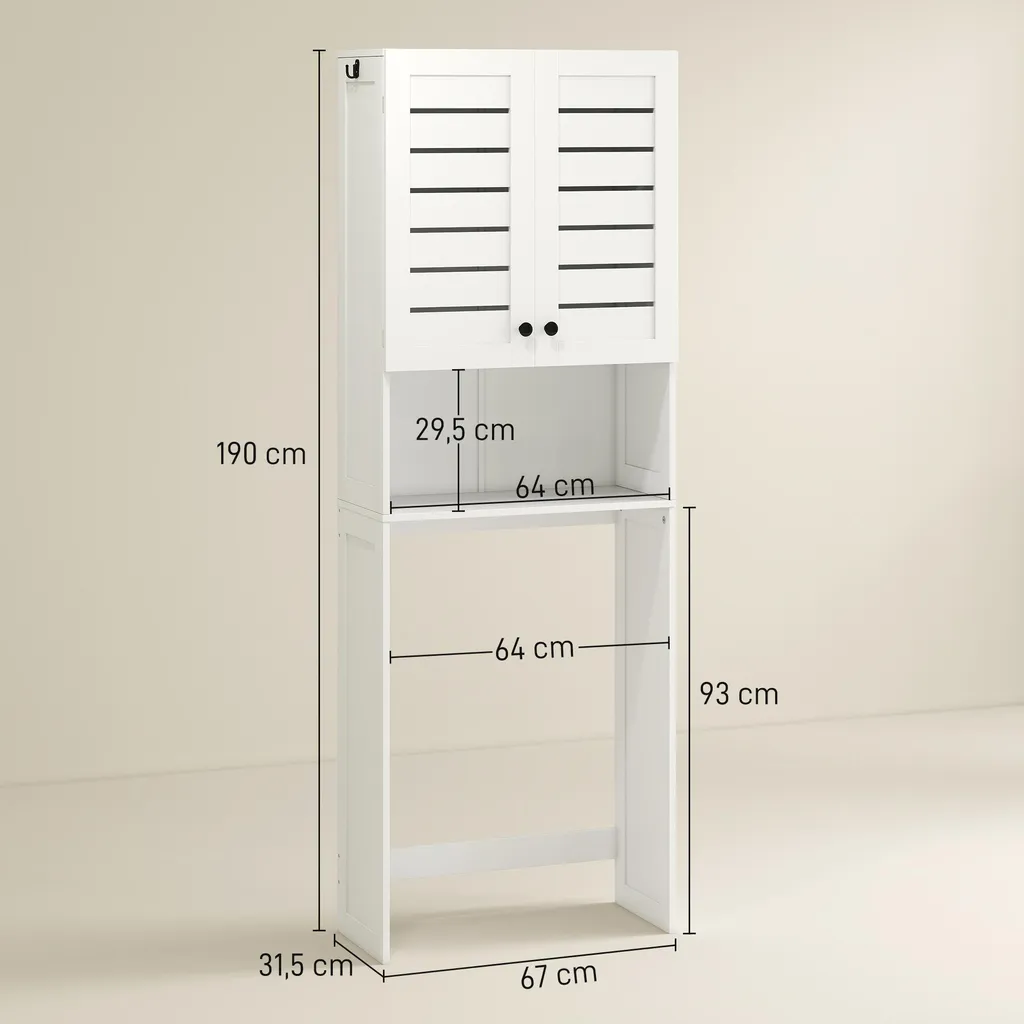 Meuble de rangement WC et buanderie pour optimiser petits espaces