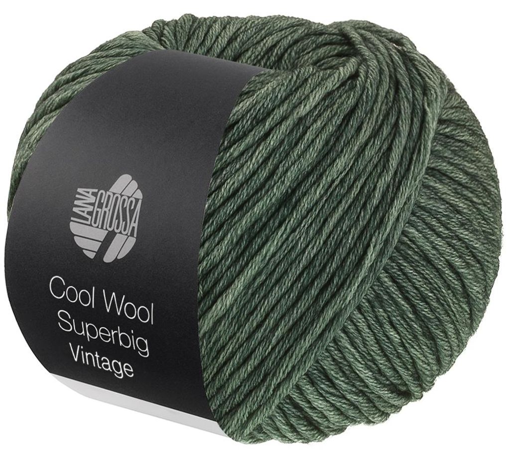 Lana Grossa - Cool Wool Superbig Vintage 7268 grüngrau Produktbild 
