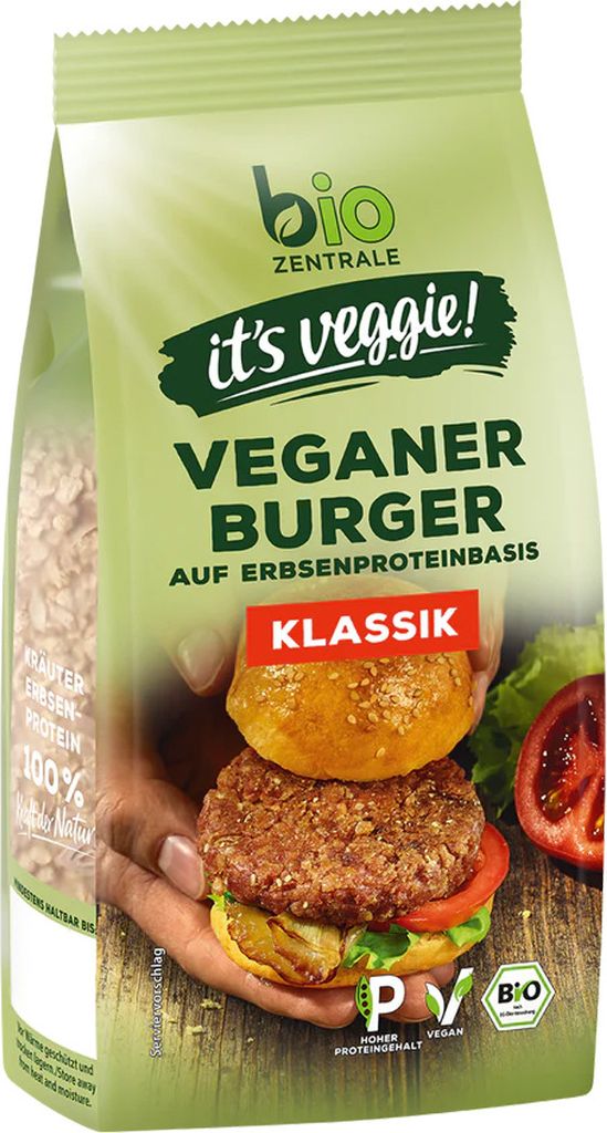 Veggie Burger Klassik herzhaft pflanzlich lecker gebraten 170g