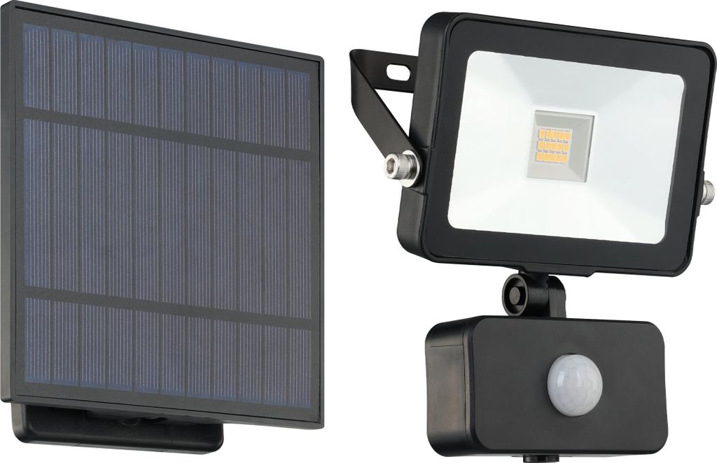 EGLO LED Solarlampe außen Villagrappa, flexible Außenlampe mit Solar Panel, Outdoor Wandlampe solar mit Bewegungsmelder, Außenleuchte, warmweiß...