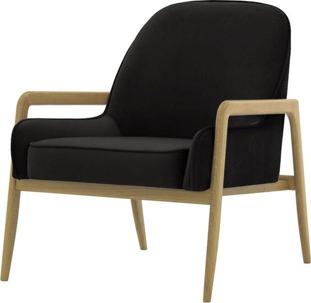 Sessel Turin-Velluto 20-wax black