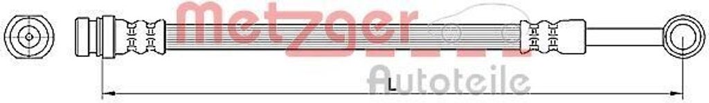 METZGER 4110564 Bremsschlauch für HYUNDAI TERRACAN (HP)