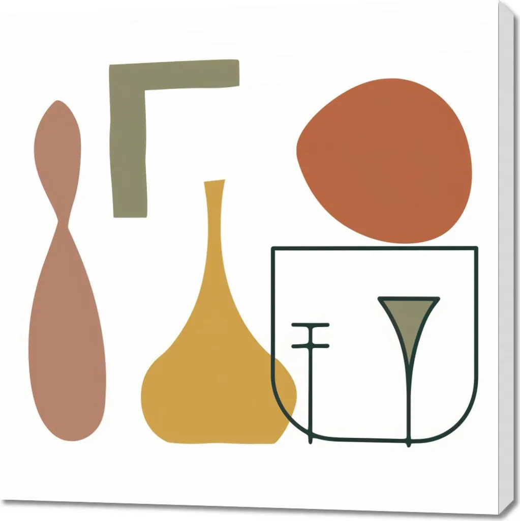 Image Vaisselle Design 90x90 cm avec Impression Haute Définition XL