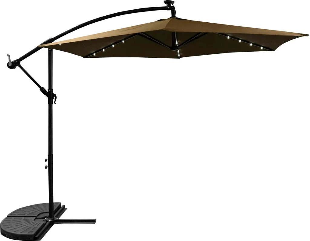 Recensione Ombrellone Aga 3m Marrone LED: Struttura e Performance