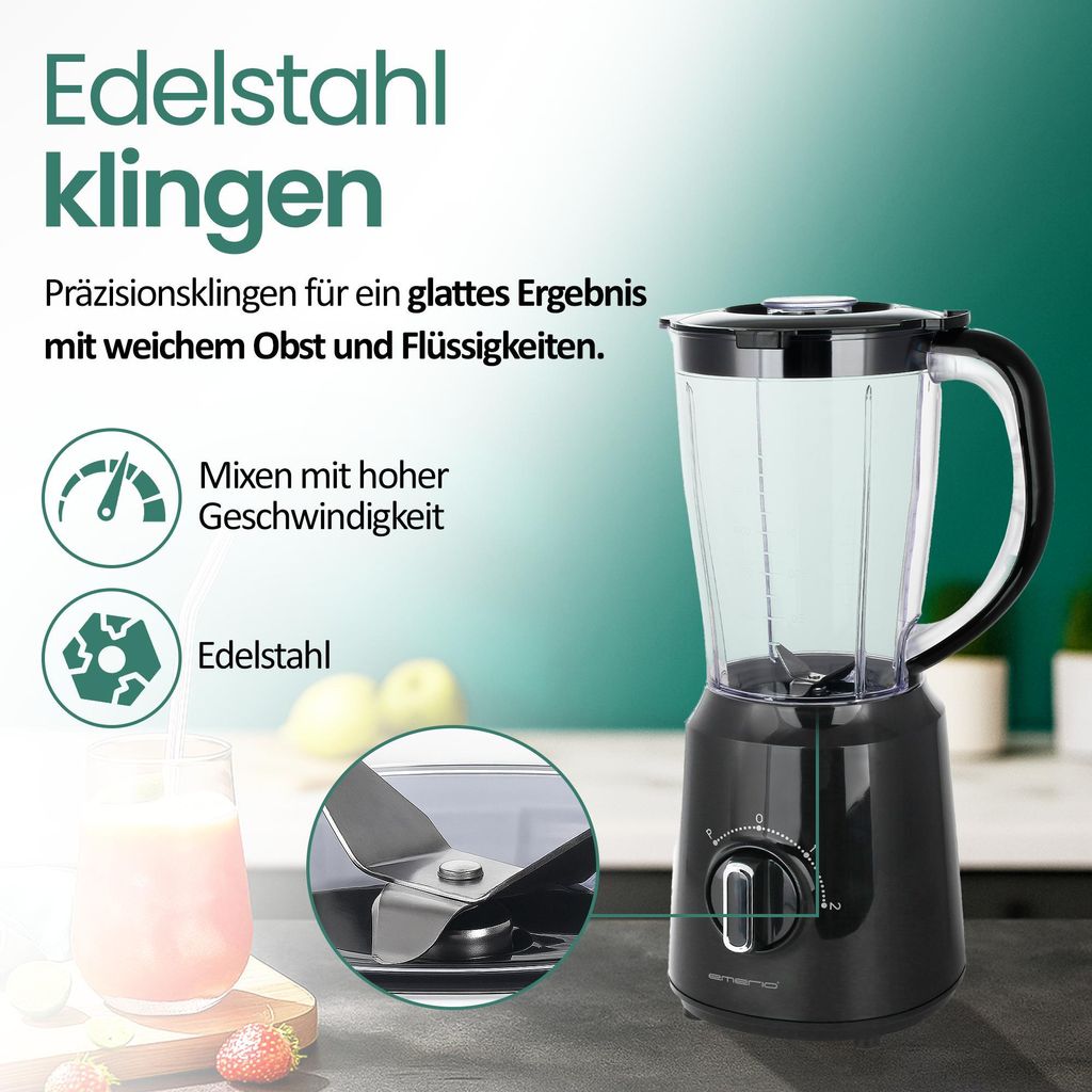 Emerio Blender 1,5 L – Smoothie-Maker mit 2 Produktbild 