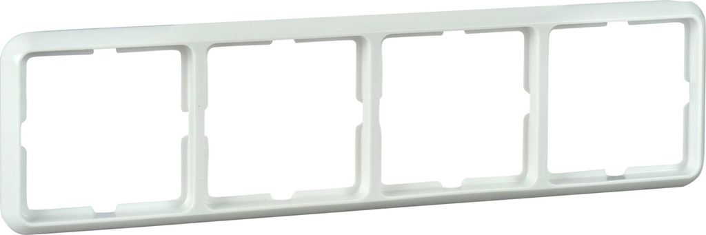 ELSO 204404 Rahmen 4fach FASHION Duro reinweiss