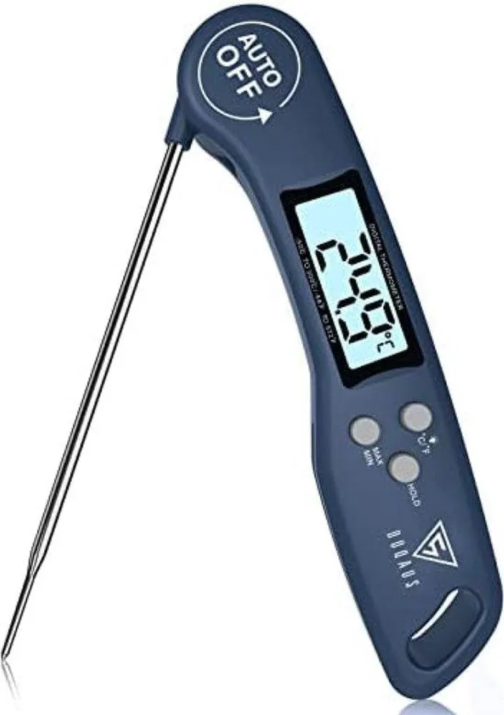 Fini les viandes trop cuites avec ce thermomètre numérique bleu LCD 3s