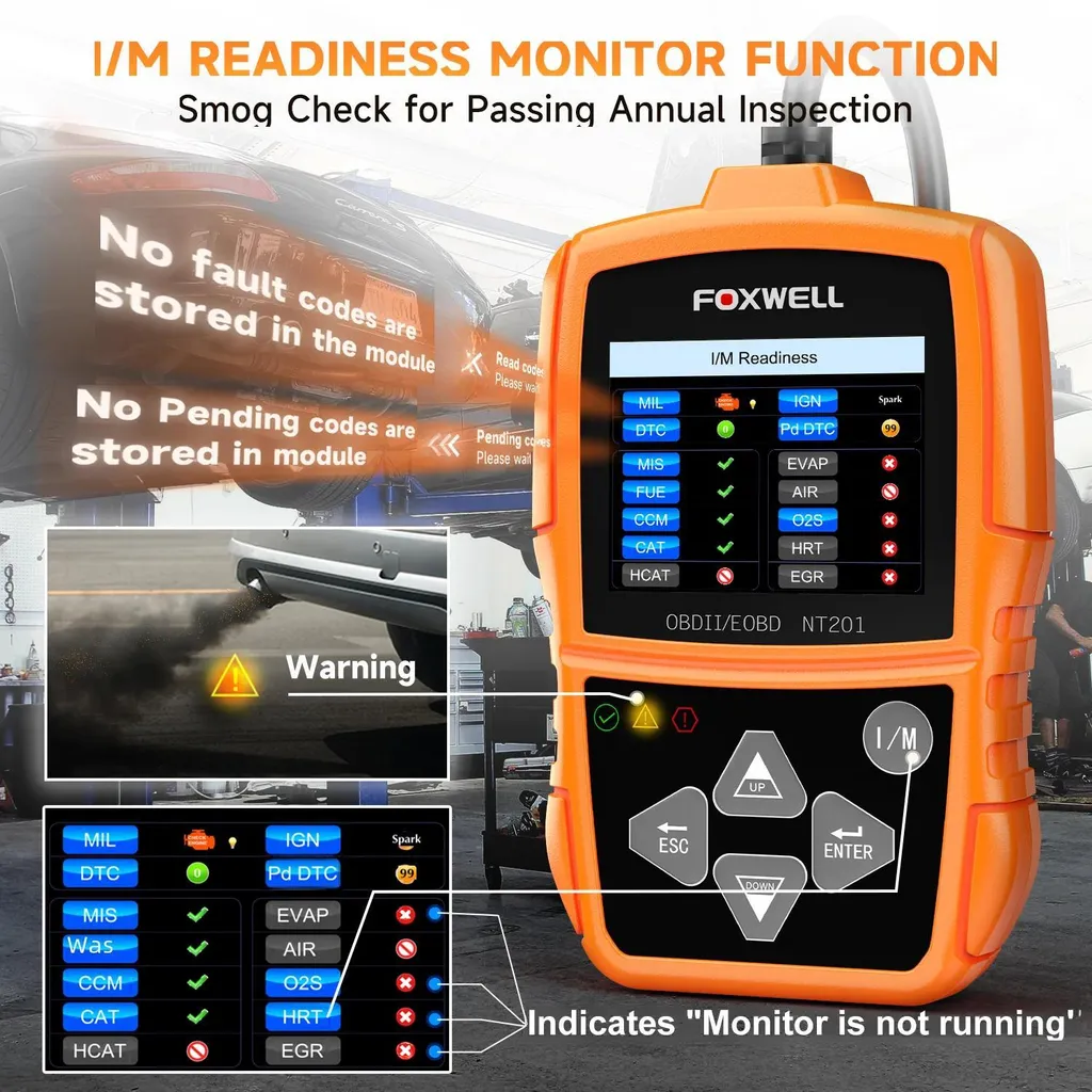 Scanner OBD2 NT201 Lecteur de Code Défaut Moteur Auto avec Écran LCD - 4