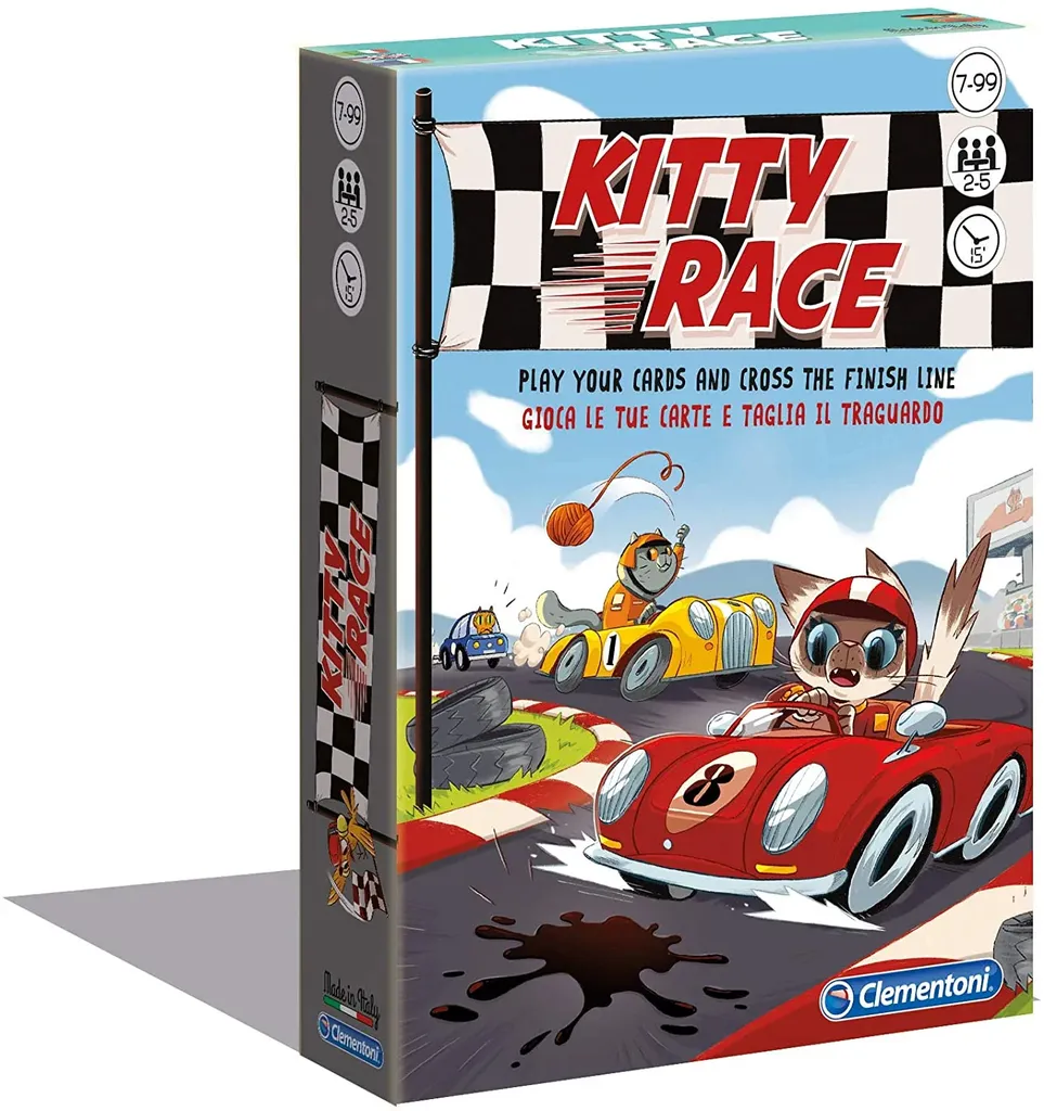 Clementoni Kitty Race Jeu de Cartes de Course Amusant pour Enfants