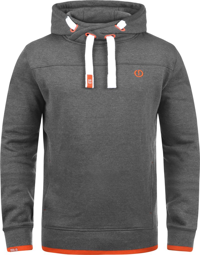 SOLID SDBenjamin Hood Herren Kapuzenpullover Hoodie Pullover mit Kapuze Eingrifftaschen Rippbündchen Baumwollmischung Regular fit
