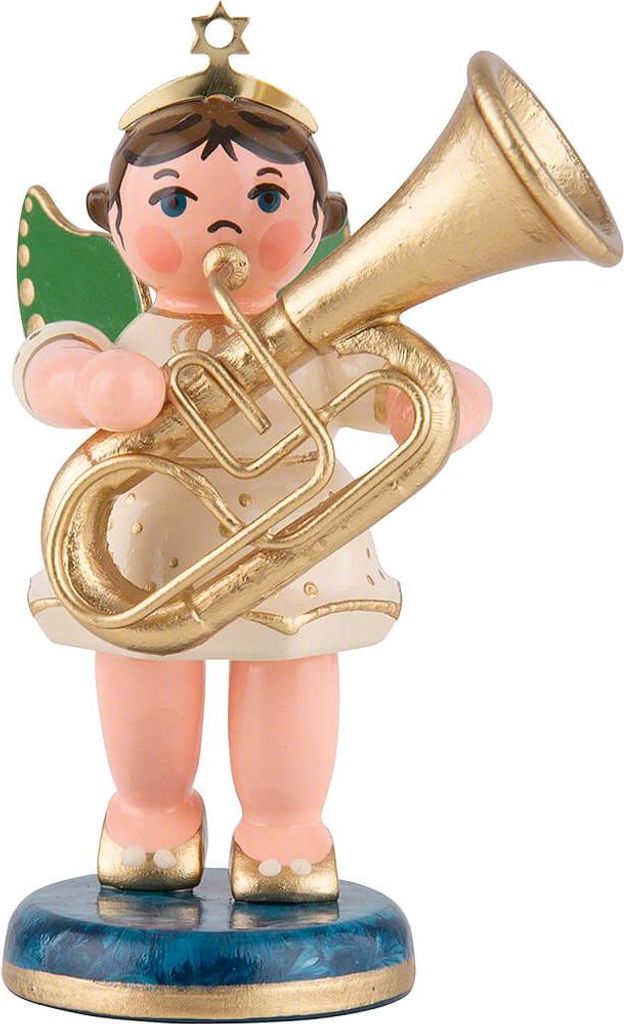 Engel mit Tuba (6,5cm) von Hubrig Volkskunst
