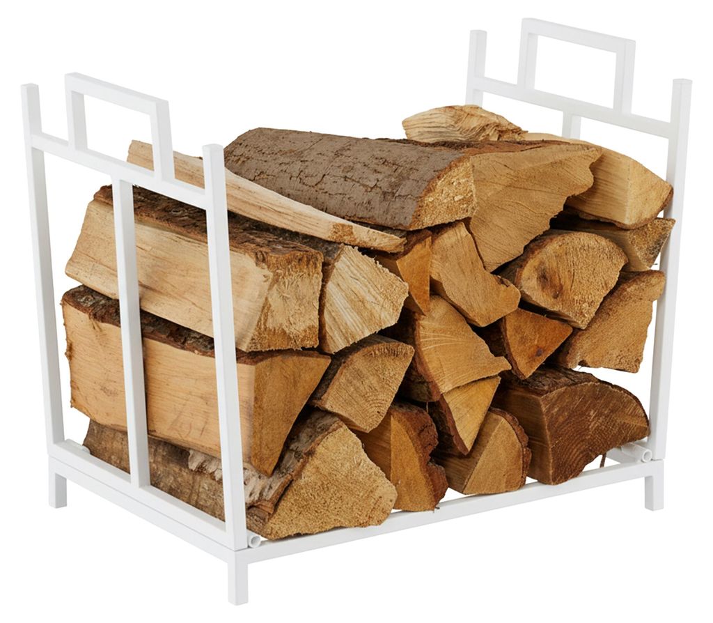 Scaffale per legna da ardere Relaxdays, metallo, L x P x A: Immagine del prodotto 