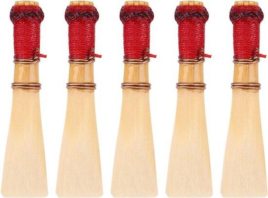 Bambus Querflöten-Hülle Set - 5er Pack Musikzubehör Mittelgröße