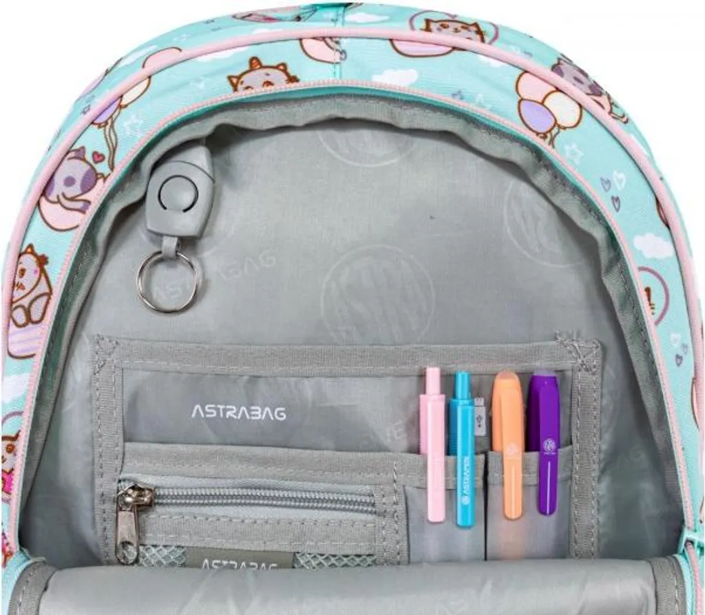 Sac à dos ergonomique 3 compartiments AstraBAG KITTY'S WORLD - 3
