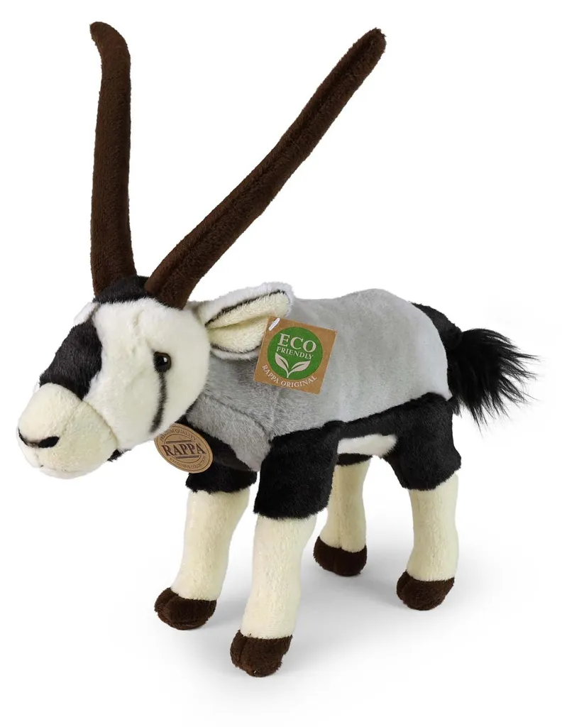 Peluche Oryx 28 cm Écologique - Doudou Animal de la Savane Durable