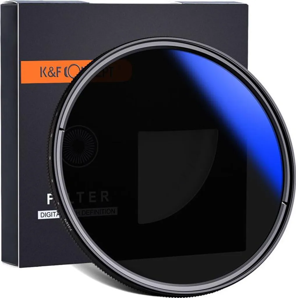 K&F Nano C ND2-400 58mm | Filtro Variabile Professionale Blu