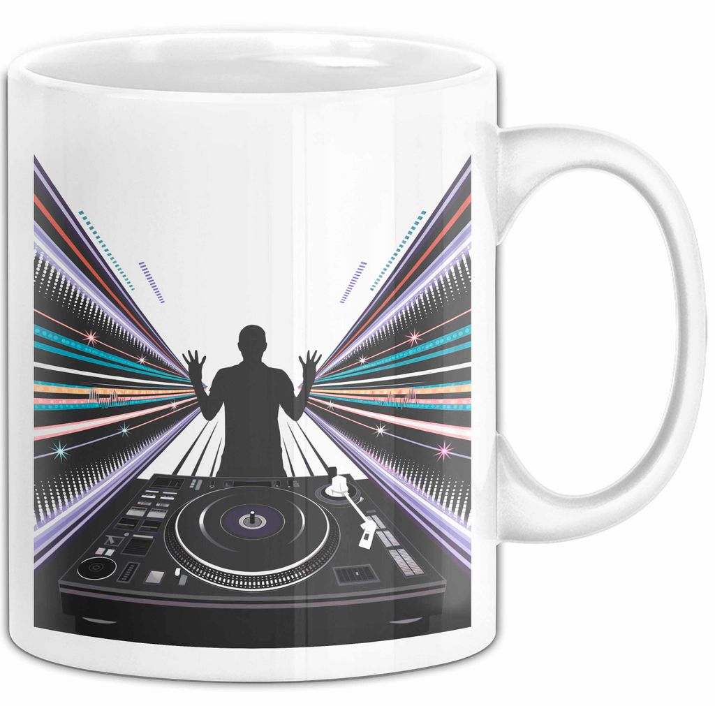 DJ Tasse Geschenk Lustige Geschenkidee Spruch Für Beat Macher (Weiß)