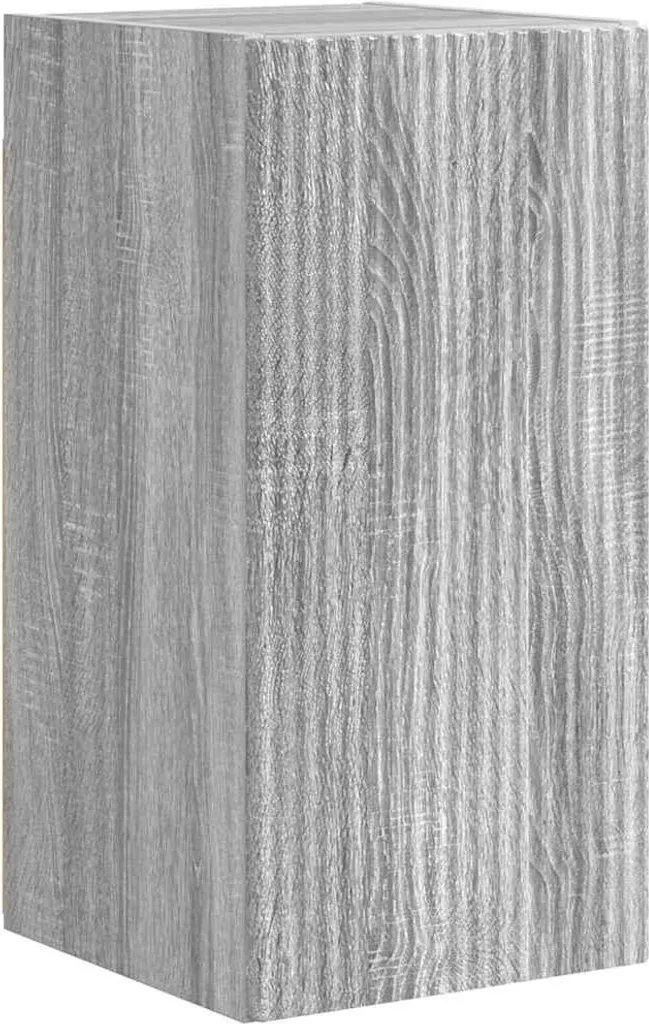 Meuble TV mural Gris Sonoma 30x31x60 cm en bois d'ingénierie robuste