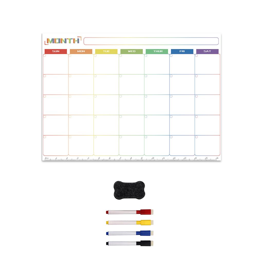 Löschlicher Magnettag Wöchentlicher monatlicher Planer Kalender Kühlschrank Whiteboard -Aufkleber-3