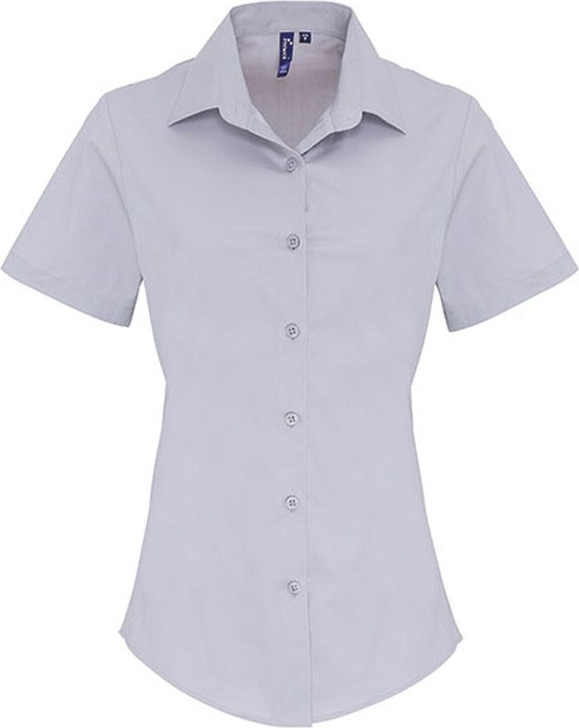Premier Workwear WomenŽs Stretch Fit Poplin Short Sleeve Baumwolle Shi