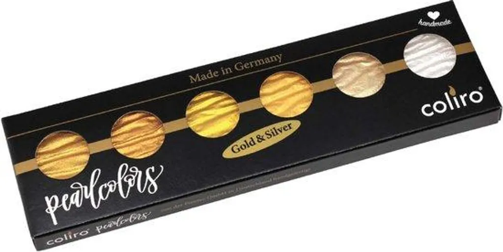 Peinture à l'eau brillante multicolore - Coffret 6 godets haute couvrance