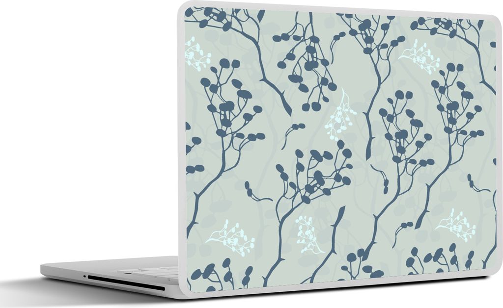 MuchoWow Laptop Aufkleber Sticker Cover Muster - Garten - Zweige 32.5x23.5 cm - Sticker für Laptop - Selbstklebend