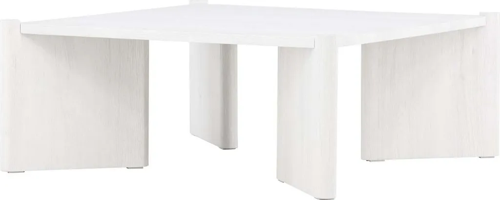 Table basse blanche pour grand canapé Rogaland 100cm idéale réception