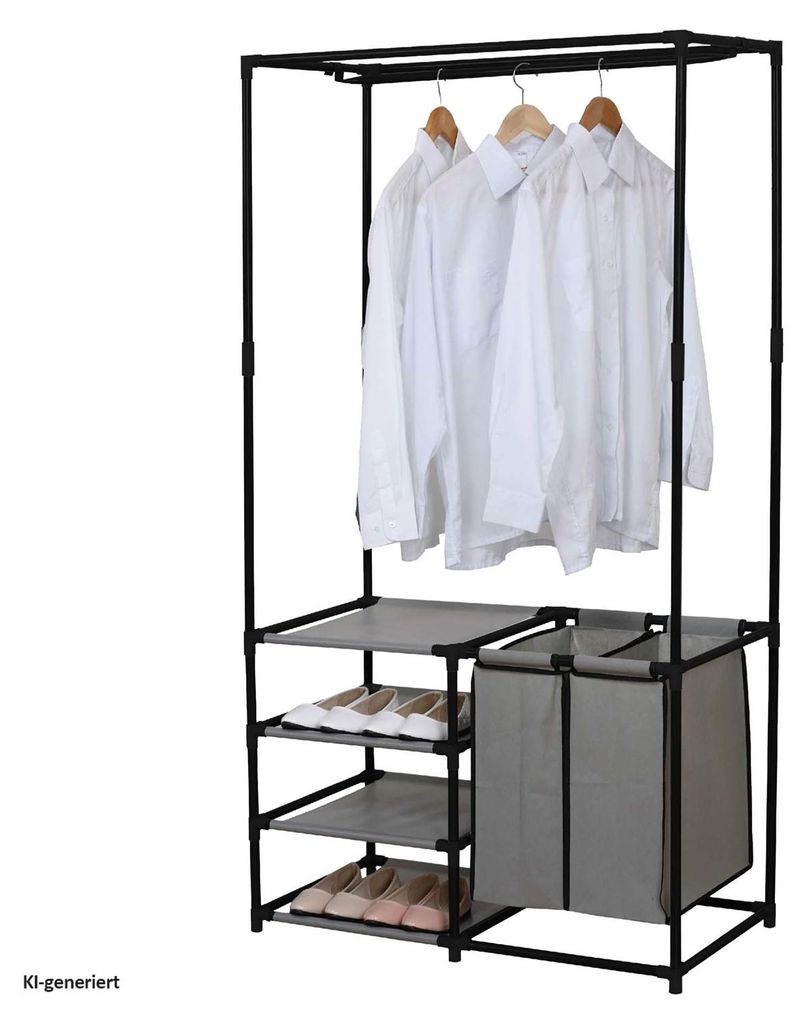 Garderobe Lena XL 87x158x45 cm mit 4 Ablageflächen, 1 Produktbild 