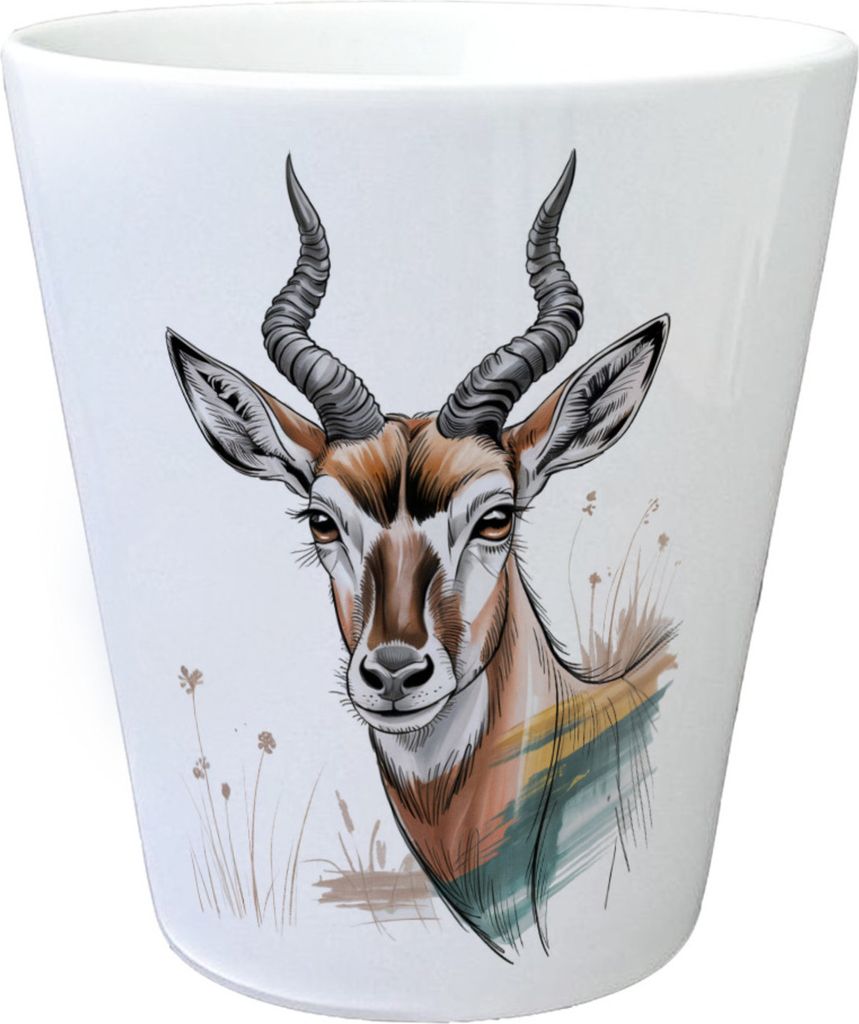 Anmutige Antilope Blumentopf für Wildnis-Fans
