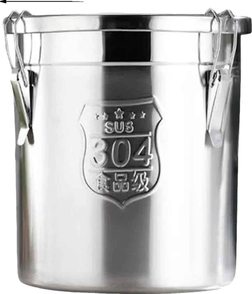 Dispenser Riso Acciaio Inox 6L - Design Moderno e Tenuta Stagna