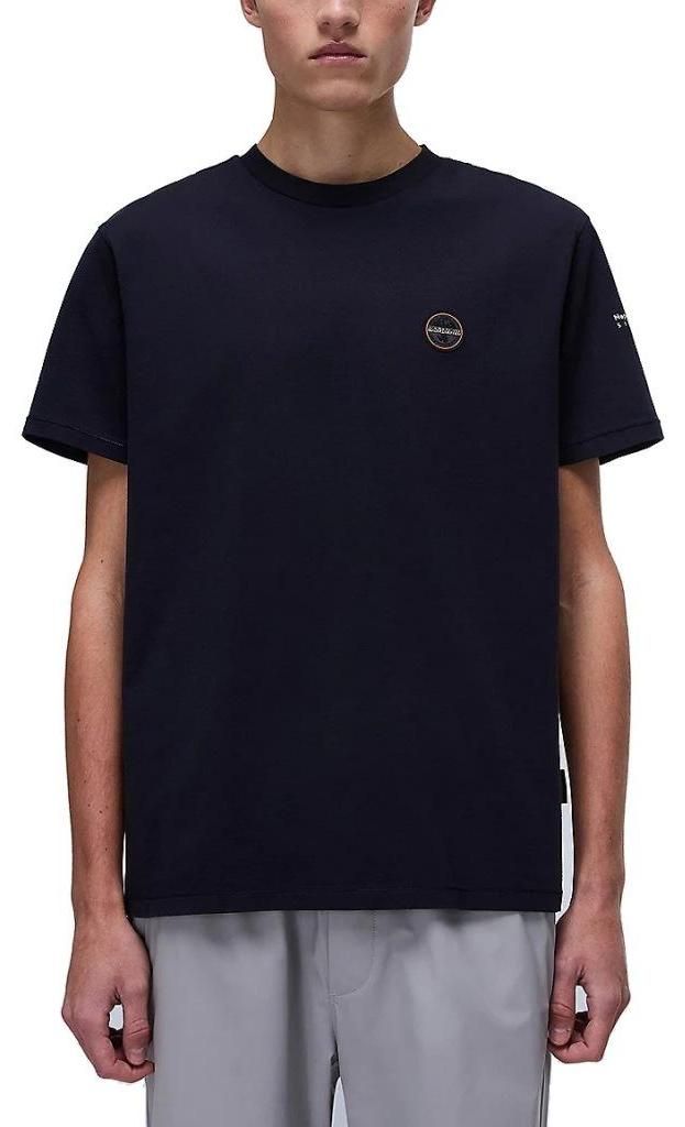 Napapijri Bio-Baumwoll T-Shirt mit Print und Logo : Größe - M Größe: M