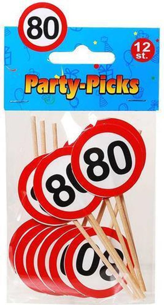 Udo Schmidt 12255 - Party-Picks 80, 12-tlg.