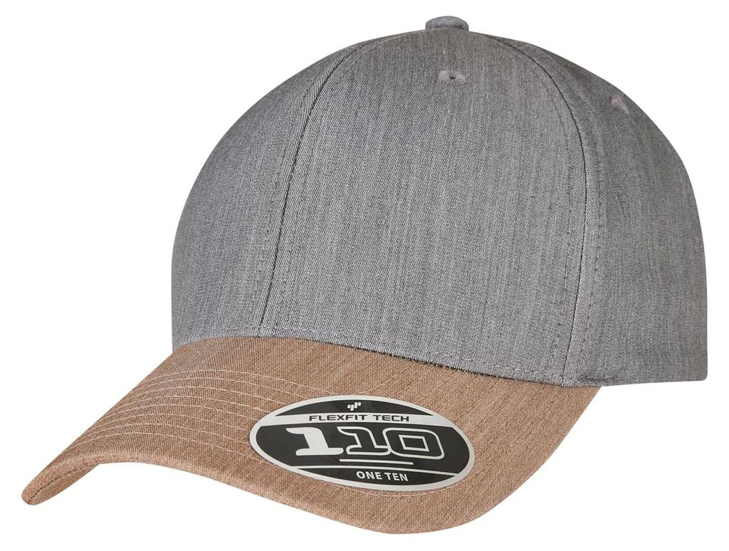 Flexfit - "110" Baseball-Mütze TN1612 (Einheitsgröße) (Grau/Khaki-Braun)
