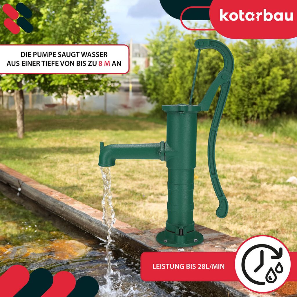 KOTARBAU® Schwengelpumpe Gartenpumpe Handschwengelpumpe Produktbild 7