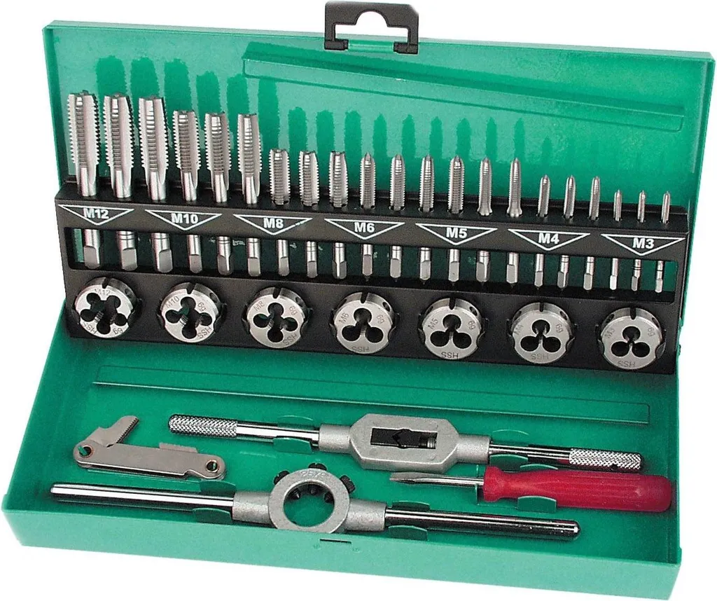 Mannesmann M53250-B Green Line: Set Taglio Filetti 32 Pezzi - 3