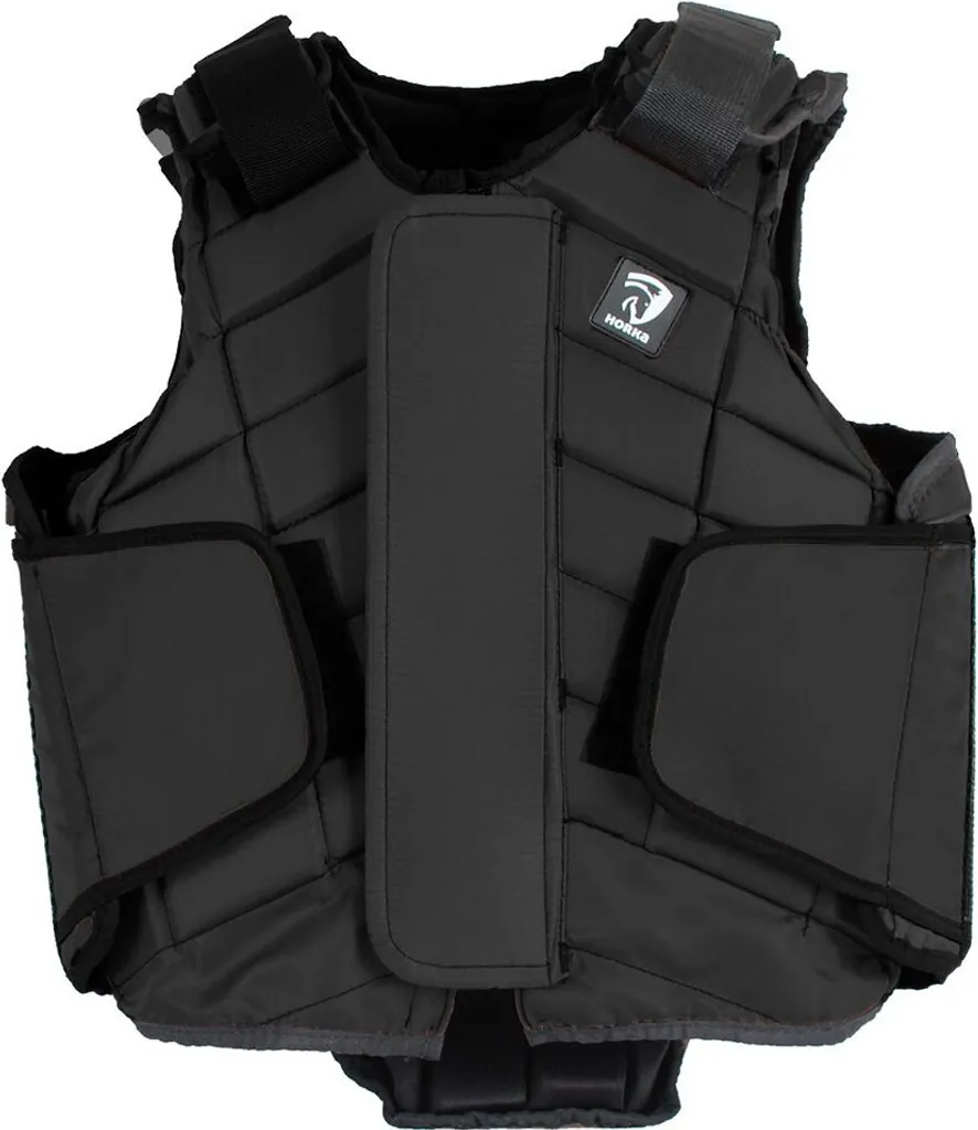 Gilet de protection cavalier Horka Flexplus Noir M pour saut d'obstacles