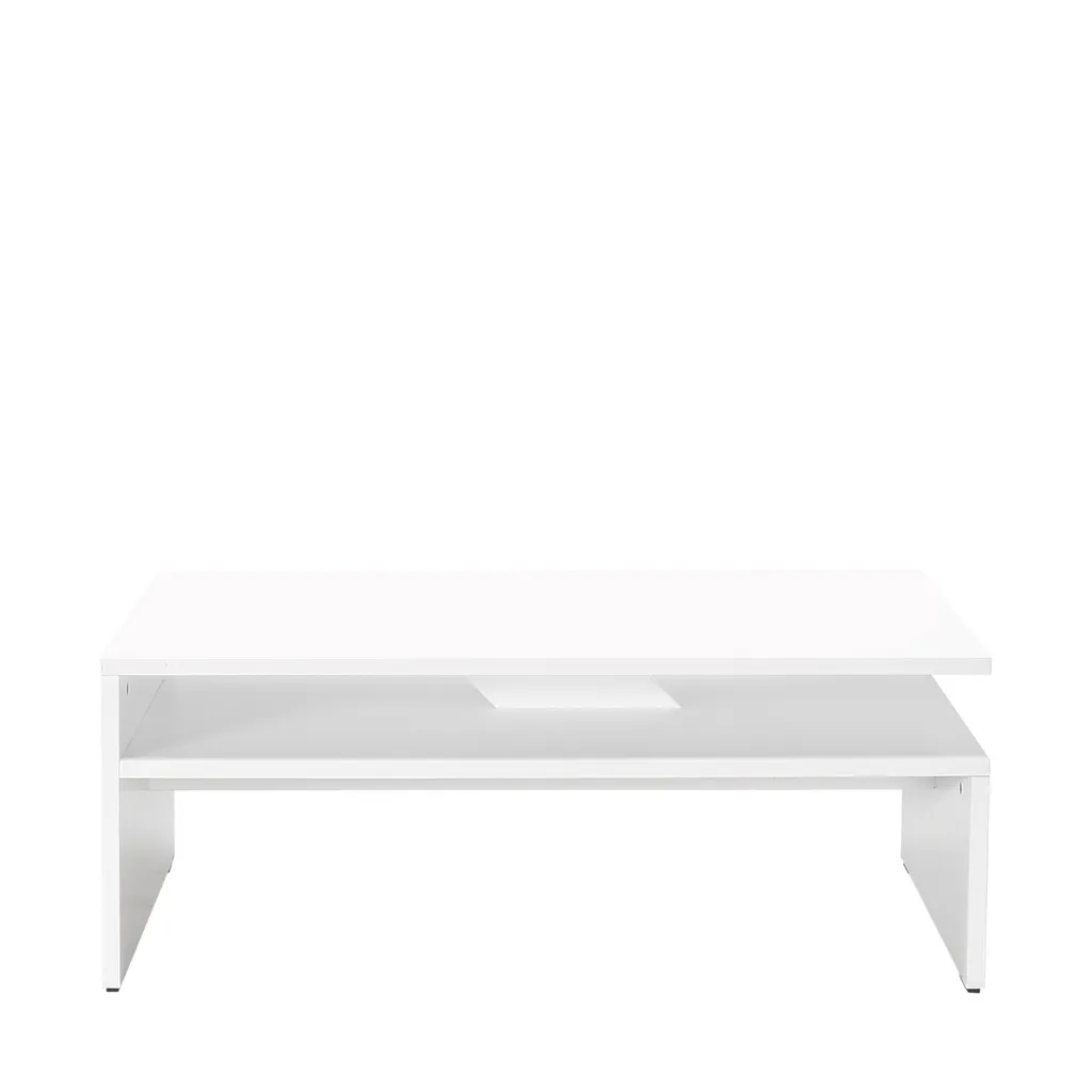 Table basse résistante et facile à nettoyer blanc diamant 110x65 cm - 5