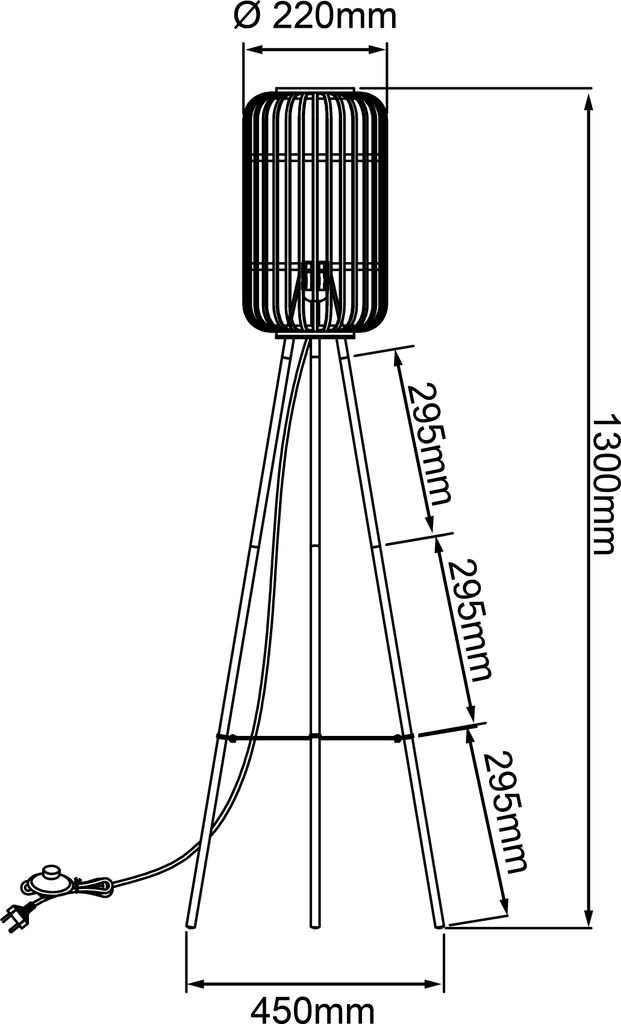 BRILLIANT  Stehleuchte Woodrow | dekorative Standleuchte Produktbild 9