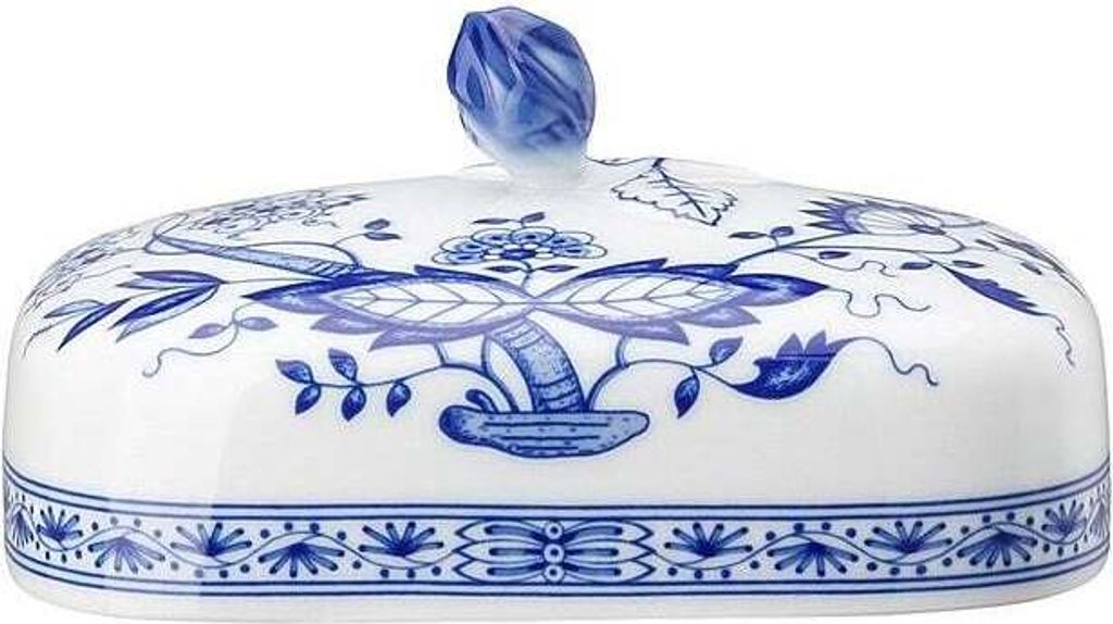 Hutschenreuther Butterdose Deckel Blau Zwiebelmuster 02001-720002-15171