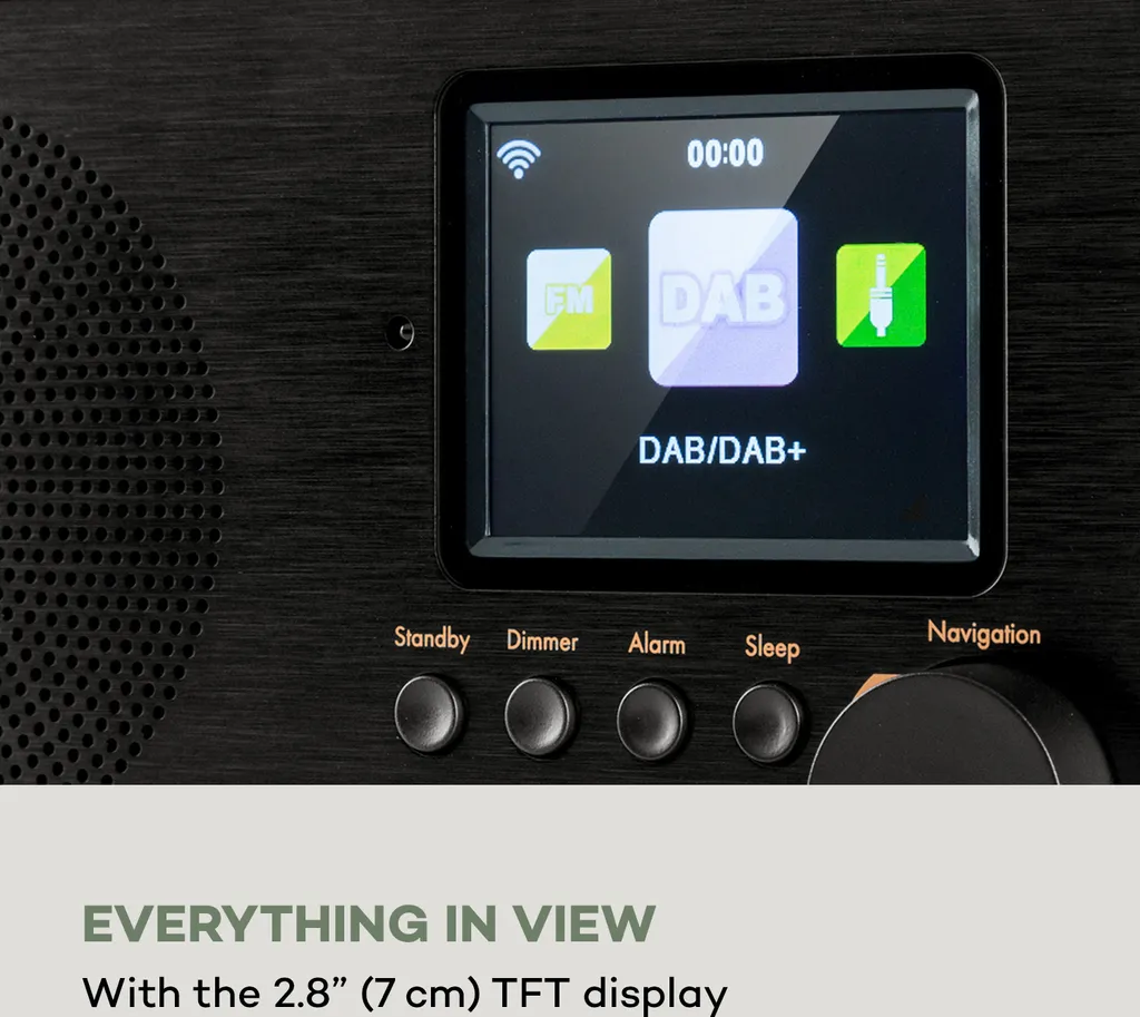 Radio Numérique DAB+ sans Interférences - Bluetooth et Batterie Incluse - 5