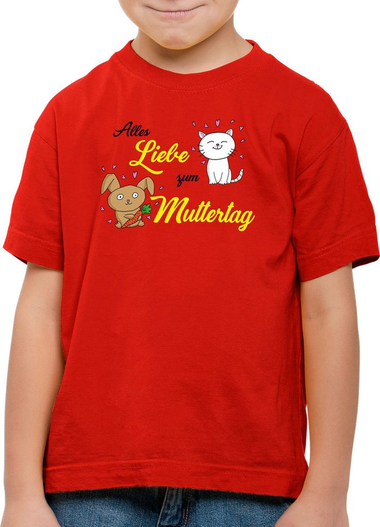 style3 Alles Liebe zum Muttertag Kinder T-Shirt Kinderzeichnung Kinder