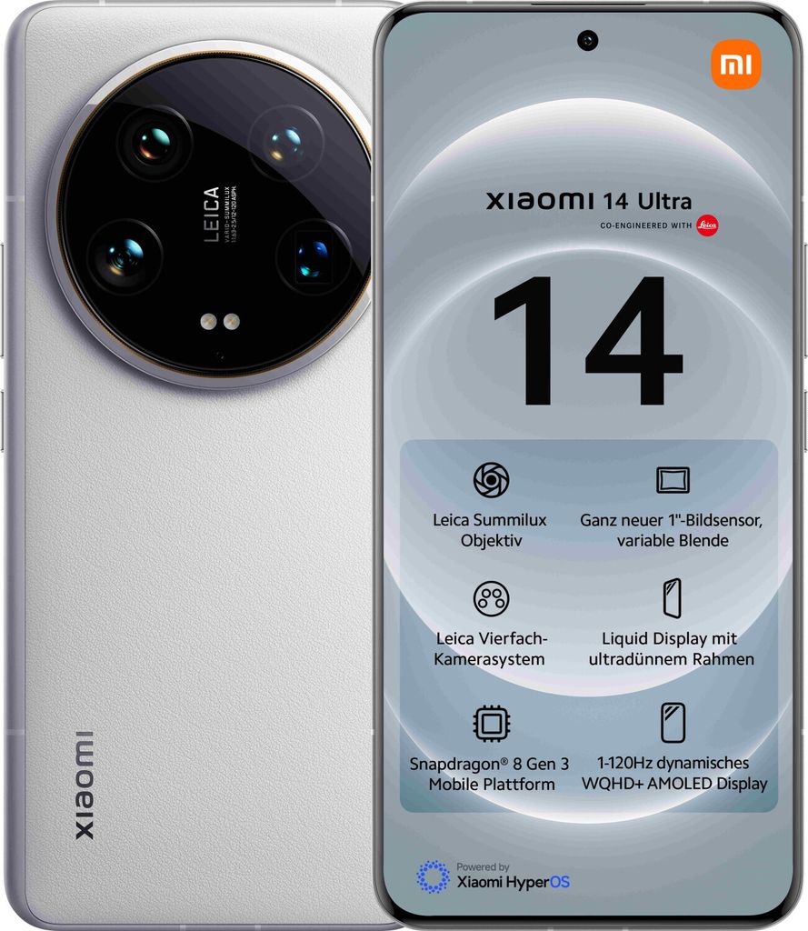 Xiaomi 14 Ultra 17,1 cm (6.73") Dual-SIM 5G USB Typ-C 16 GB Produktbild 2