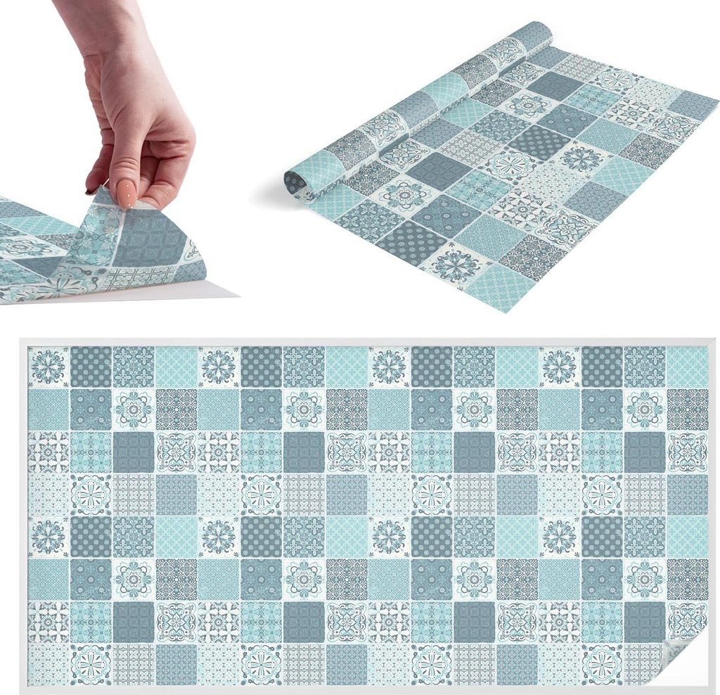 Buntglasfolie für Fenster – 100x200 cm – Stained-Glass-Fensterfolie, dekorativ & blickdicht – Selbstklebende Glasdekorfolie im Buntglas-Desi...
