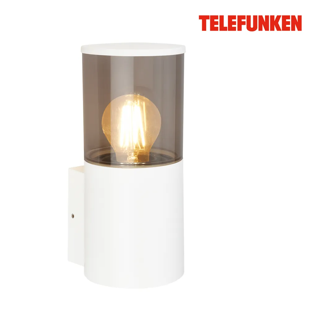 Applique LED Murale Anti-Poussière 24cm - Luminaire Étanche Blanc Telefunken